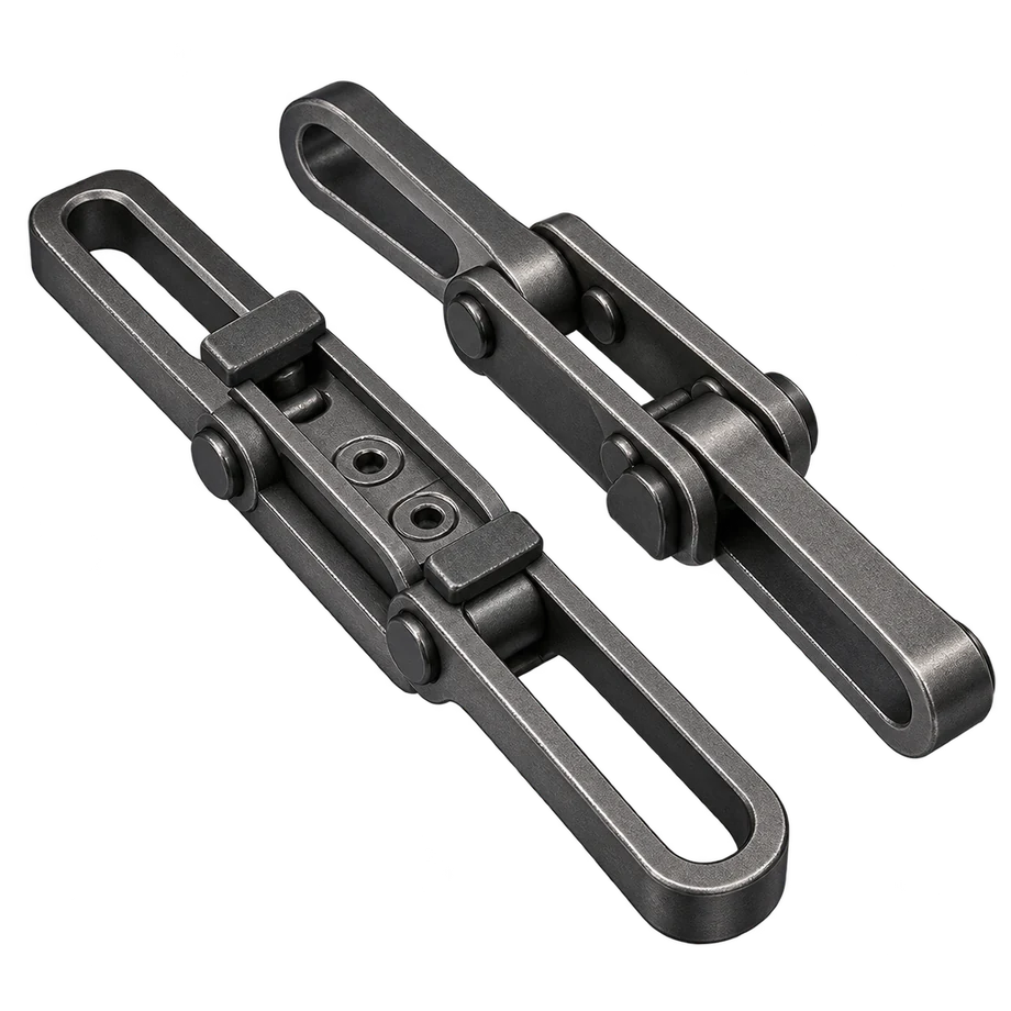 Illustration of conveyor chain components